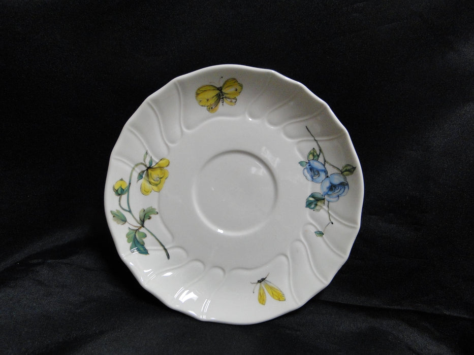 Villeroy & Boch Bouquet, Flowers, Insects: 6 1/8" Saucer (s), No 8 oz Cup