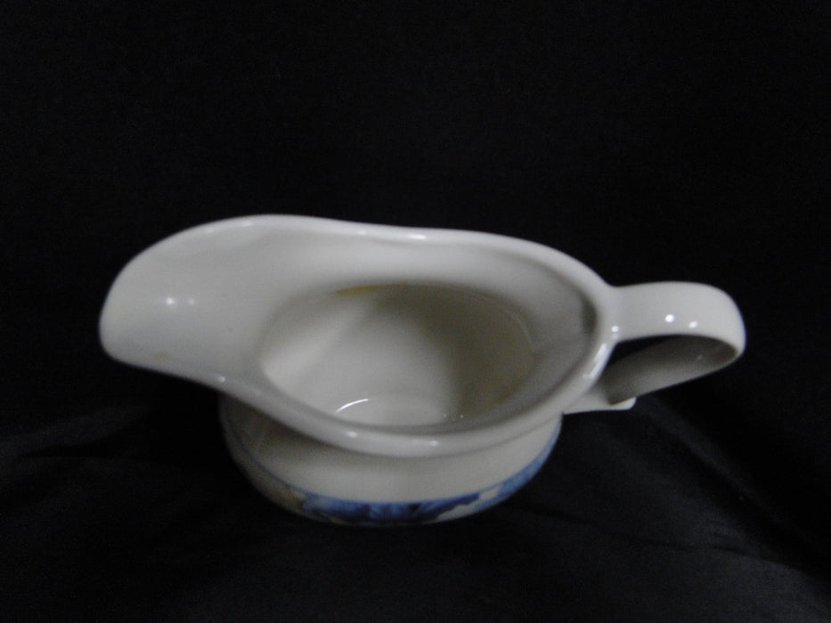 222 Fifth Lyanna Blue, Blue Flowers: Creamer / Cream Pitcher (s), 4" Tall