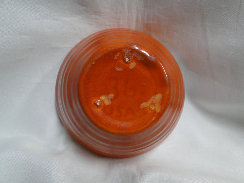 Ring Orange, Bauer: Mixing Bowl #36, 5" x 2 1/2" Tall