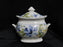 222 Fifth Lyanna Blue, Blue Flowers: Sugar Bowl & Lid (s), 5" Tall