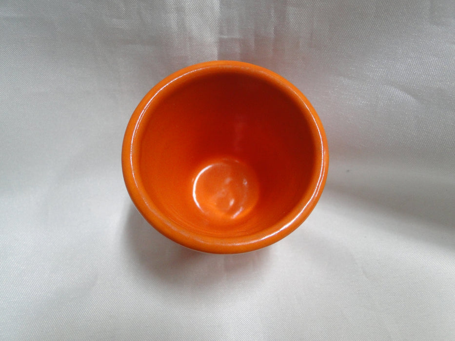 Metlox Orange Pottery: Toothpick Holder, 2 1/4" x 2 1/8" Tall