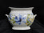 222 Fifth Lyanna Blue, Blue Flowers: Sugar Bowl Only, No Lid, 3 1/2" Tall