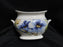 222 Fifth Lyanna Blue, Blue Flowers: Sugar Bowl Only, No Lid, 3 1/2" Tall