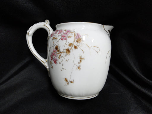 Haviland, Ch. Field (Limoges) Pink CHF 1649, Gold Trim: Creamer, 4" Tall
