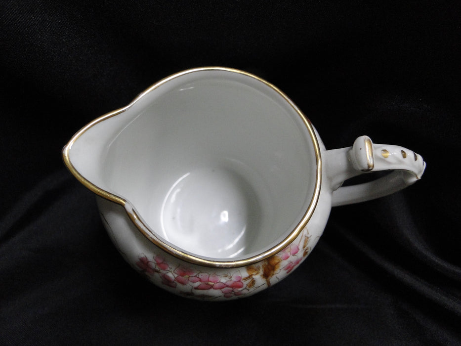 Haviland, Ch. Field (Limoges) Pink CHF 1649, Gold Trim: Pitcher, 4" Tall