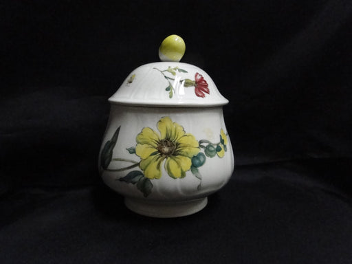 Villeroy & Boch Bouquet, Flowers, Insects: Jam / Jelly Jar & Lid, 4 3/4" Tall