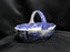 Spode Italian, Blue Scene: Handled Basket / Basket Bowl, 6" x 4"