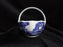 Spode Italian, Blue Scene: Handled Basket / Basket Bowl, 6" x 4"