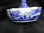 Spode Italian, Blue Scene: Handled Basket / Basket Bowl, 6" x 4"
