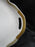 Haviland (Limoges) Schleiger 629 Green/Gold/Red: Oval Platter, 11 3/8", As Is