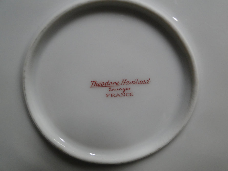 Haviland (Limoges) Schleiger 629 Green/Gold/Red: Oval Platter, 11 3/8", As Is