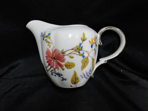 Meritage Multicolored Florals & Leaves: Creamer / Cream Pitcher (s), 3 1/2" Tall