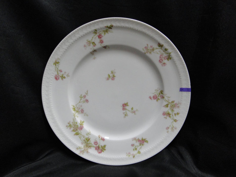 Haviland (Limoges) Schleiger 242e, Pink Roses: Dinner Plate (s), 9 3/4", As Is