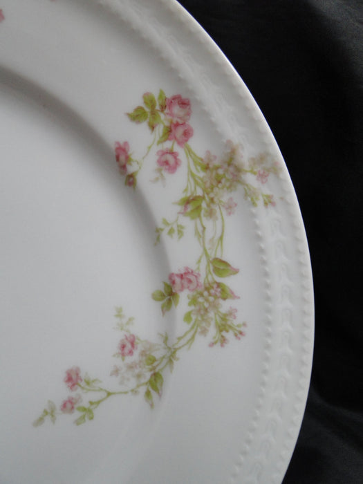 Haviland (Limoges) Schleiger 242e, Pink Roses: Dinner Plate (s), 9 3/4", As Is