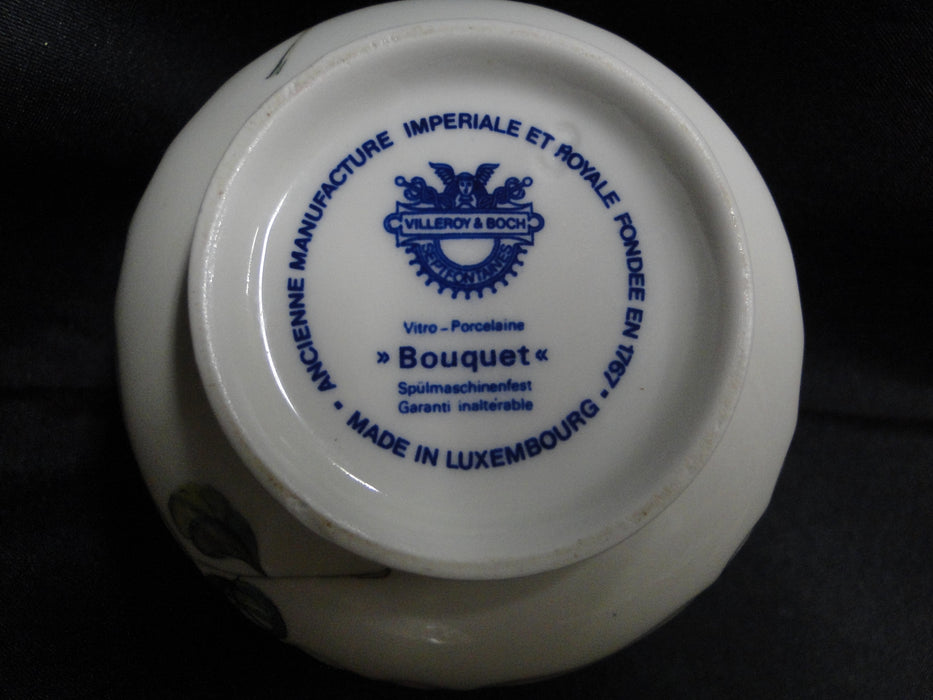 Villeroy & Boch Bouquet, Flowers, Insects: Mini Sugar Bowl & Lid, 4" Tall