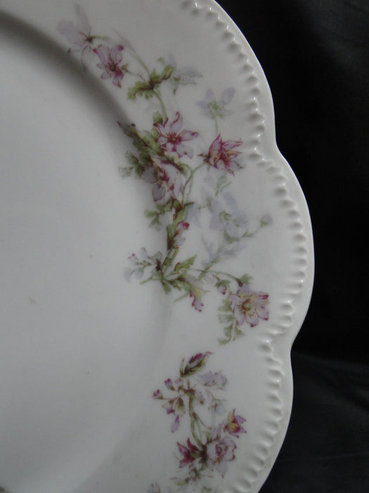 Haviland (Limoges) Schleiger 91F, Lavender & Gray: Dinner Plate, 9 3/4", As Is