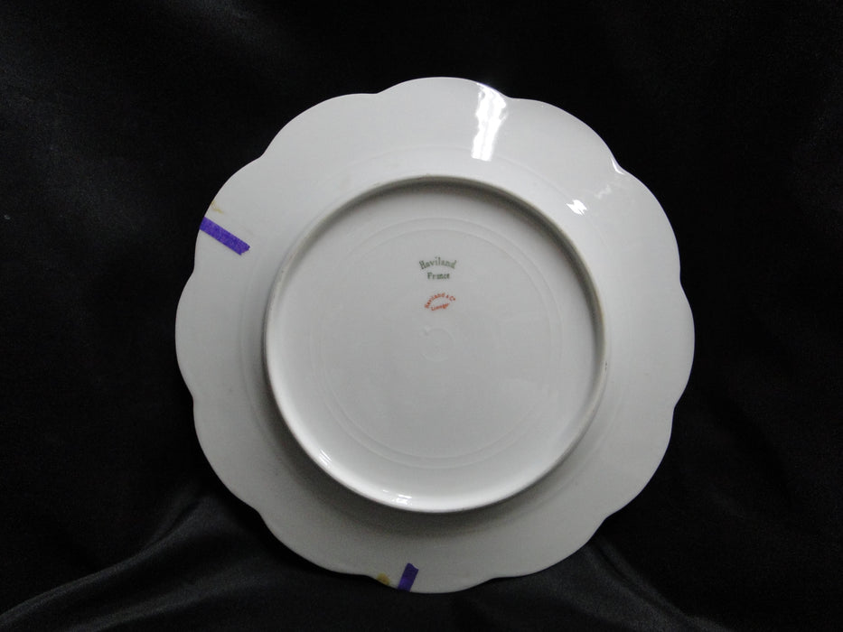 Haviland (Limoges) Schleiger 91F, Lavender & Gray: Dinner Plate, 9 3/4", As Is