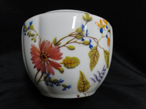 Meritage Multicolored Florals & Leaves: Sugar Bowl & Lid, 4 3/4" Tall