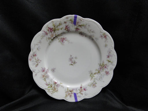 Haviland (Limoges) Schleiger 91F, Lavender & Gray: Salad Plate, 8 1/2", As Is