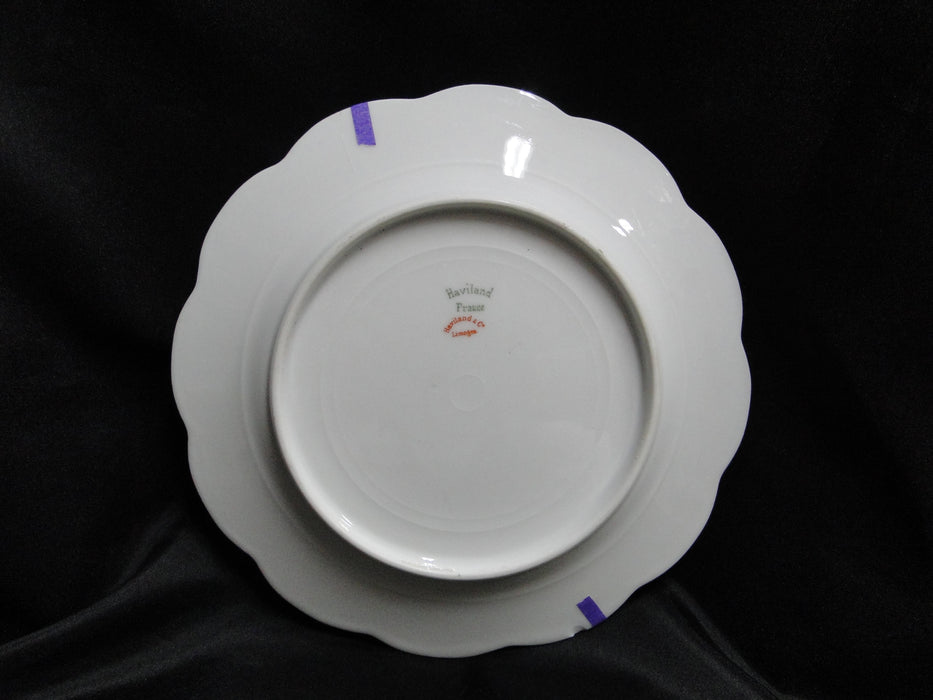 Haviland (Limoges) Schleiger 91F, Lavender & Gray: Salad Plate, 8 1/2", As Is