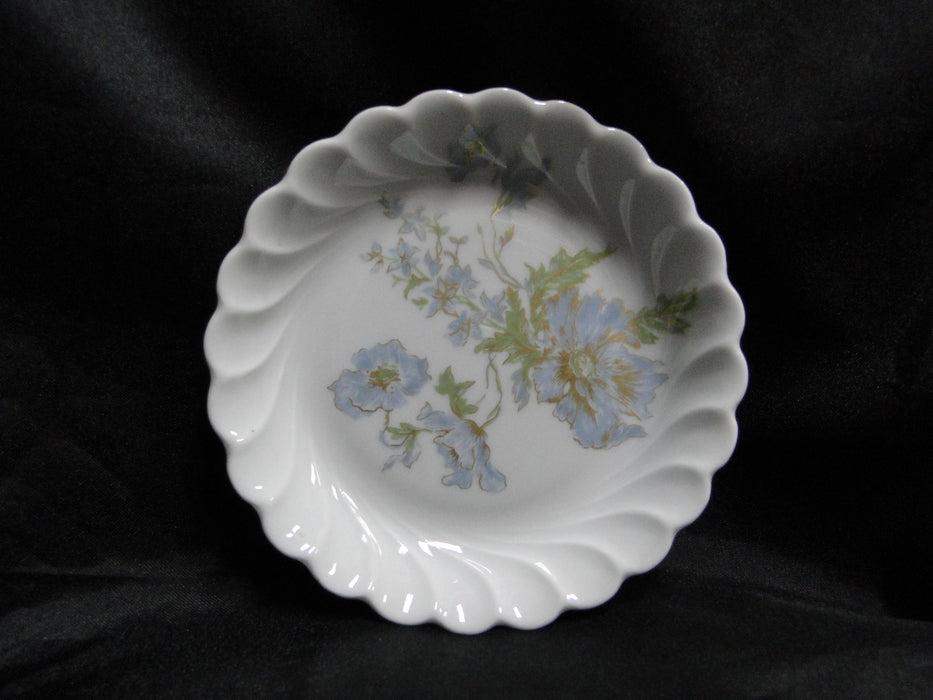 Haviland Margaux, Blue Flowers, Green Leaves: Coaster, 4 1/4"