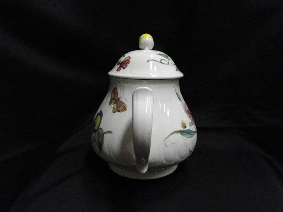 Villeroy & Boch Bouquet, Flowers, Insects: Teapot & Lid, 5 3/4", 3 Cup Capacity