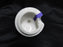 THL T1H2, White w/ Metal Medallion, Lattice: Sugar Bowl & Lid, 4" Tall, As Is