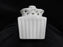 THL T1H2, White w/ Metal Medallion, Lattice: Sugar Bowl & Lid, 4" Tall, As Is