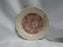Coalport Oakhill Pink, Floral, Embossed Border: 6 5/8" Cream Soup Saucer, As Is