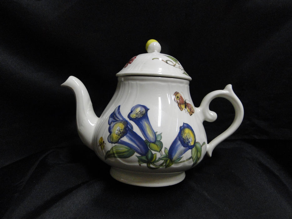 Villeroy & Boch Bouquet, Flowers, Insects: Teapot & Lid, 5 3/4", As Is