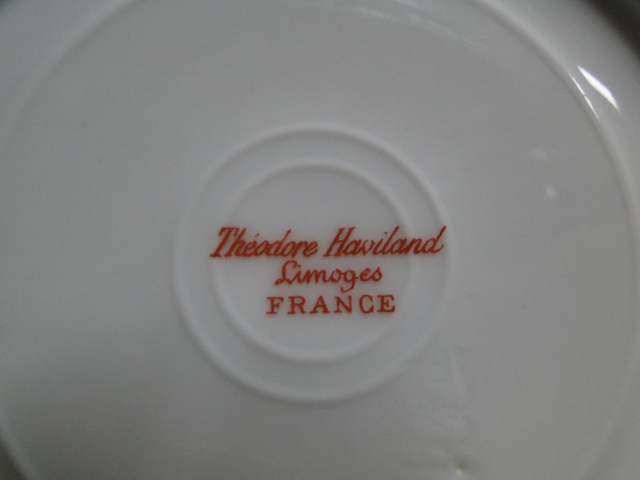 Haviland (Limoges) Green & Tan Floral Garland, Blank 123: 5 5/8" Saucer Only