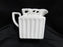 THL T1H2, White w/ Metal Medallion, Lattice: Creamer, 3 1/ 4" Tall, As Is