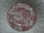 Coalport Oakhill Pink, Floral, Embossed Border: 5 3/4" Saucer, Crazing