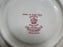 Coalport Oakhill Pink, Floral, Embossed Border: 5 3/4" Saucer, Crazing