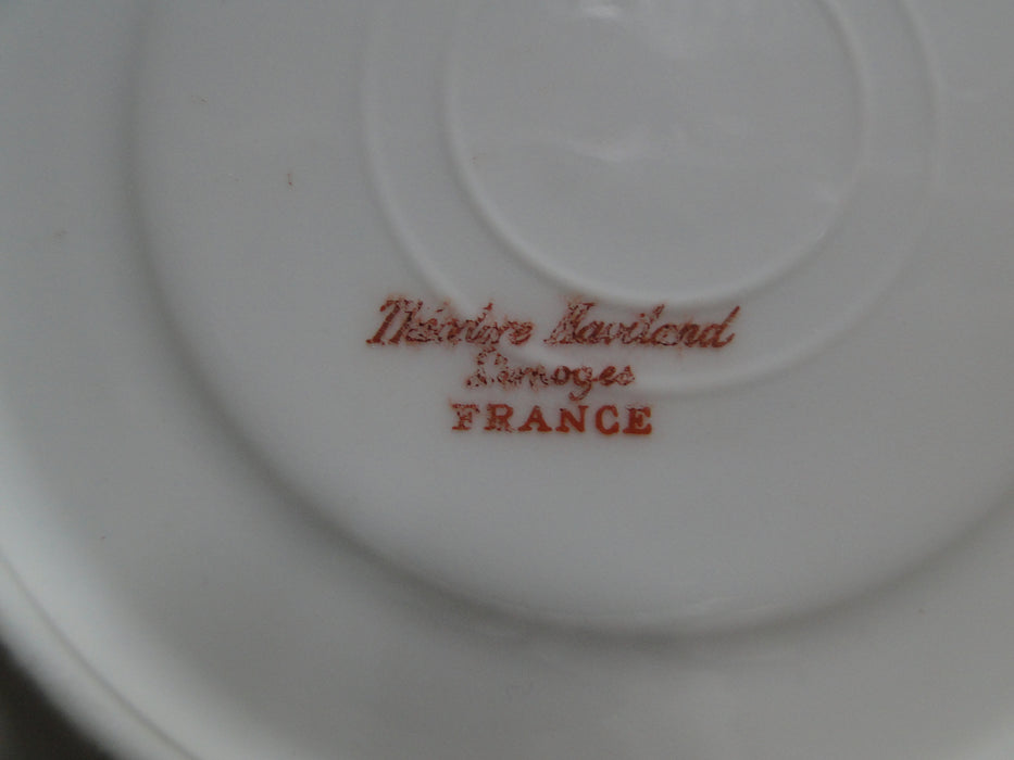 Haviland (Limoges) Green & Tan Floral Garland, Blank 123: 5 7/8" Saucer Only
