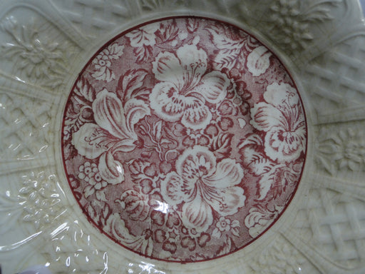 Coalport Oakhill Pink, Floral, Embossed Border: 5 3/4" Saucer, As Is