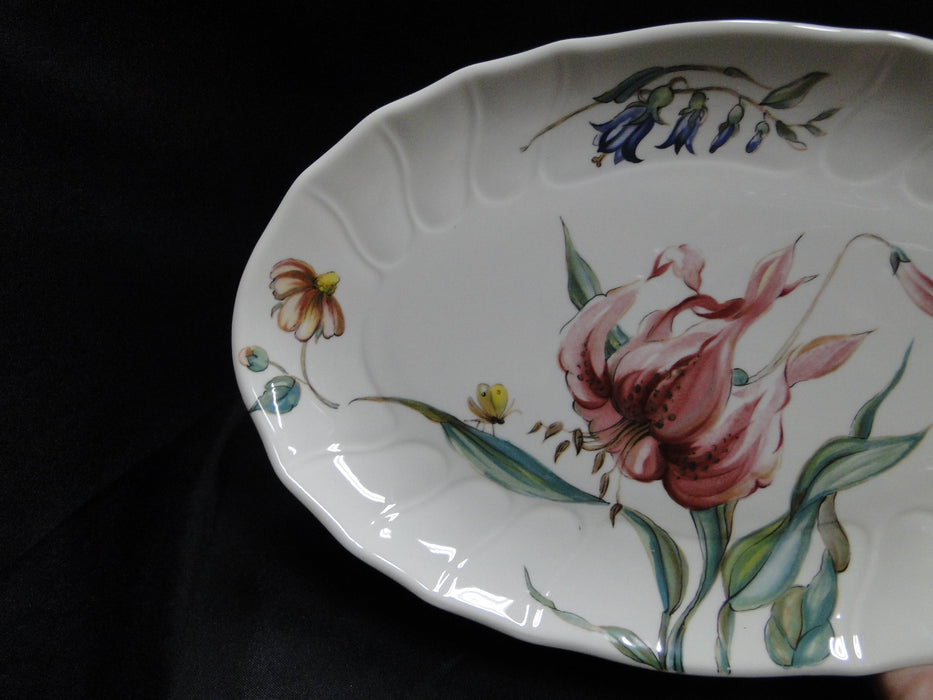 Villeroy & Boch Bouquet, Flowers, Insects: Relish Dish, 9 1/4" x 6"