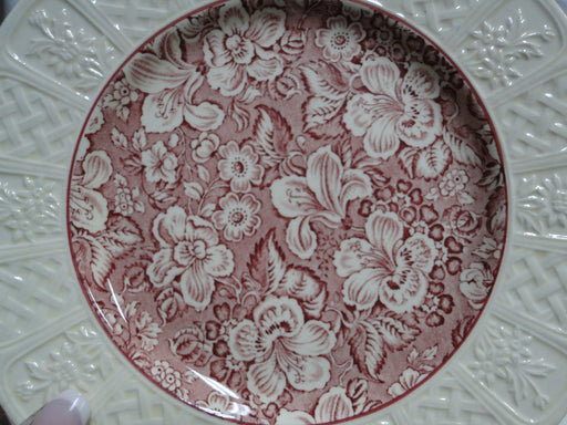 Coalport Oakhill Pink, Floral, Embossed Border: Salad Plate (s), 7 1/4", As Is