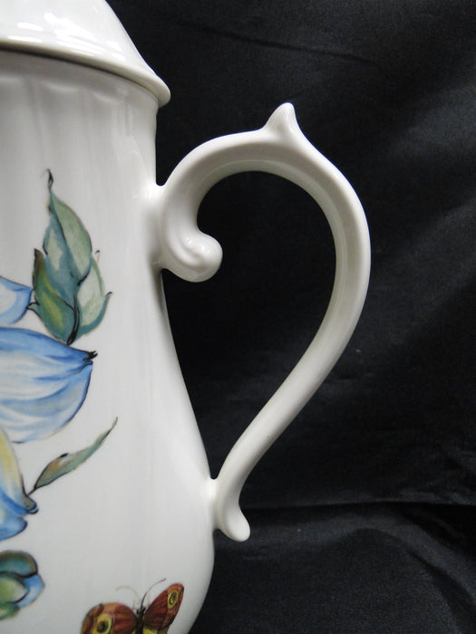 Villeroy & Boch Bouquet, Flowers, Insects: Coffee Pot & Lid, 8 7/8" Tall