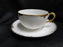 Haviland (Limoges) Schleiger 15, Gold Drip & Trim: Cup & Saucer Set, 2 1/8"
