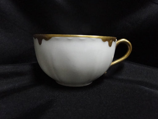 Haviland (Limoges) Schleiger 15, Gold Drip & Trim: Cup & Saucer Set, 2 1/8"