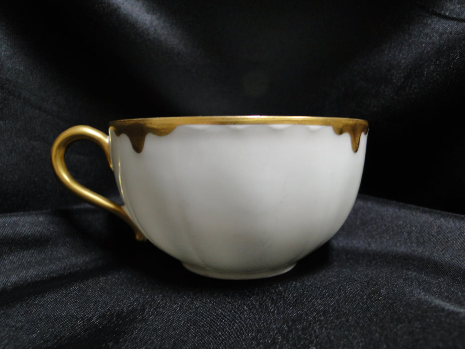 Haviland (Limoges) Schleiger 15, Gold Drip & Trim: Cup & Saucer Set, 2 1/8"