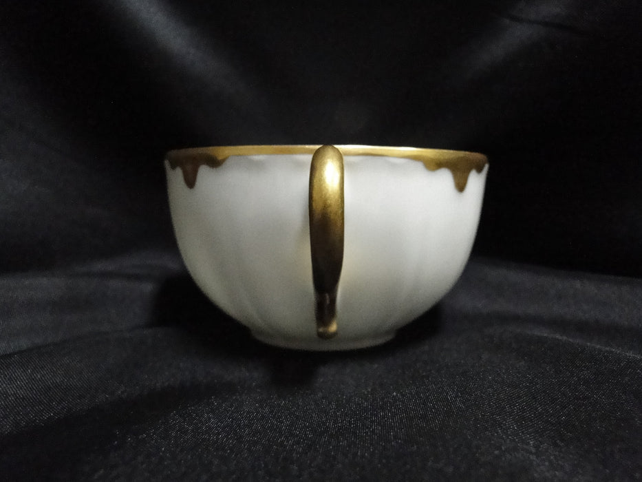 Haviland (Limoges) Schleiger 15, Gold Drip & Trim: Cup & Saucer Set, 2 1/8"