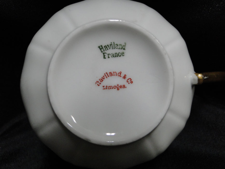 Haviland (Limoges) Schleiger 15, Gold Drip & Trim: Cup & Saucer Set, 2 1/8"