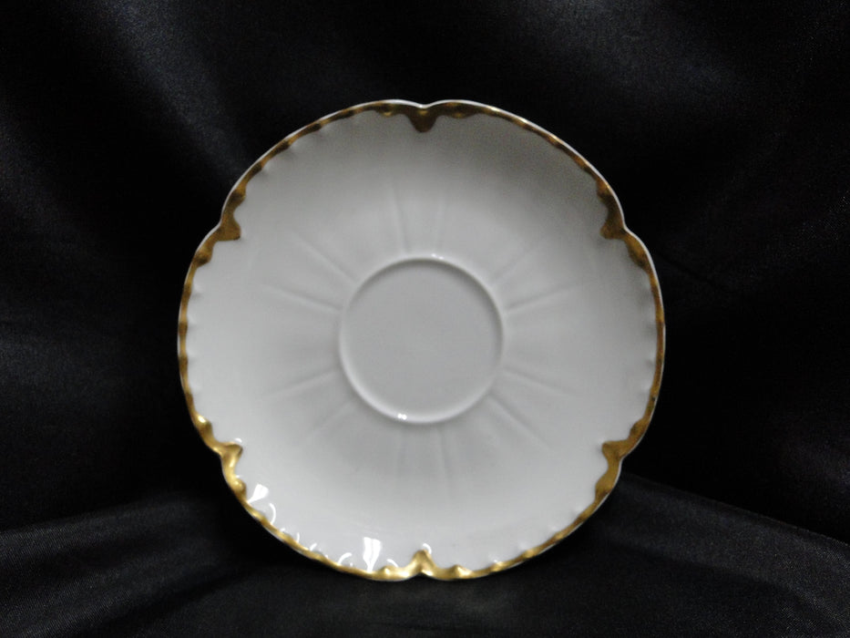 Haviland (Limoges) Schleiger 15, Gold Drip & Trim: Cup & Saucer Set, 2 1/8"