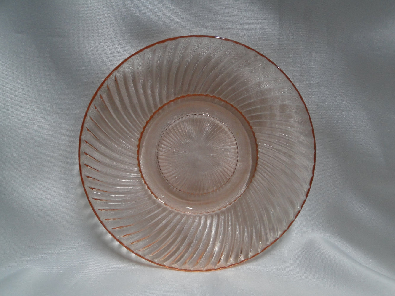 Federal Diana Pink, Swirl Design: Bread Plate or Saucer (s), 5 5/8"