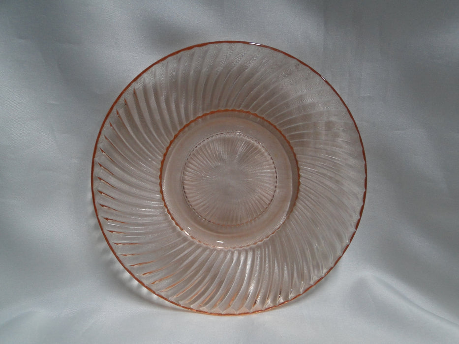 Federal Diana Pink, Swirl Design: Bread Plate or Saucer (s), 5 5/8"
