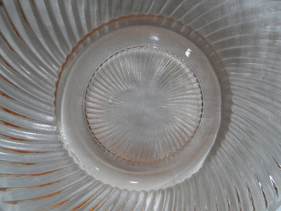 Federal Diana Pink, Swirl Design: Bread Plate or Saucer (s), 5 5/8"
