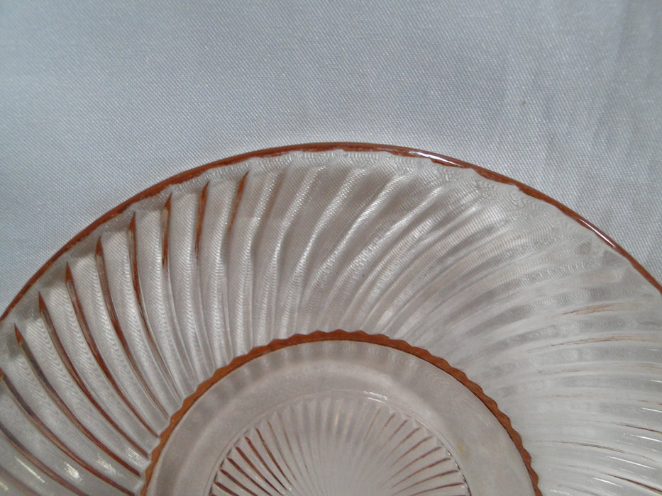 Federal Diana Pink, Swirl Design: Bread Plate or Saucer (s), 5 5/8"