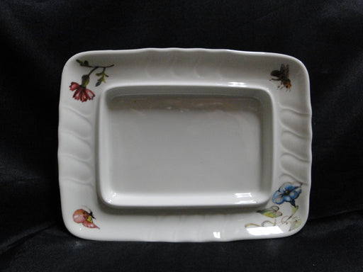 Villeroy & Boch Bouquet, Flowers, Insects: Covered Butter Dish w/ Lid